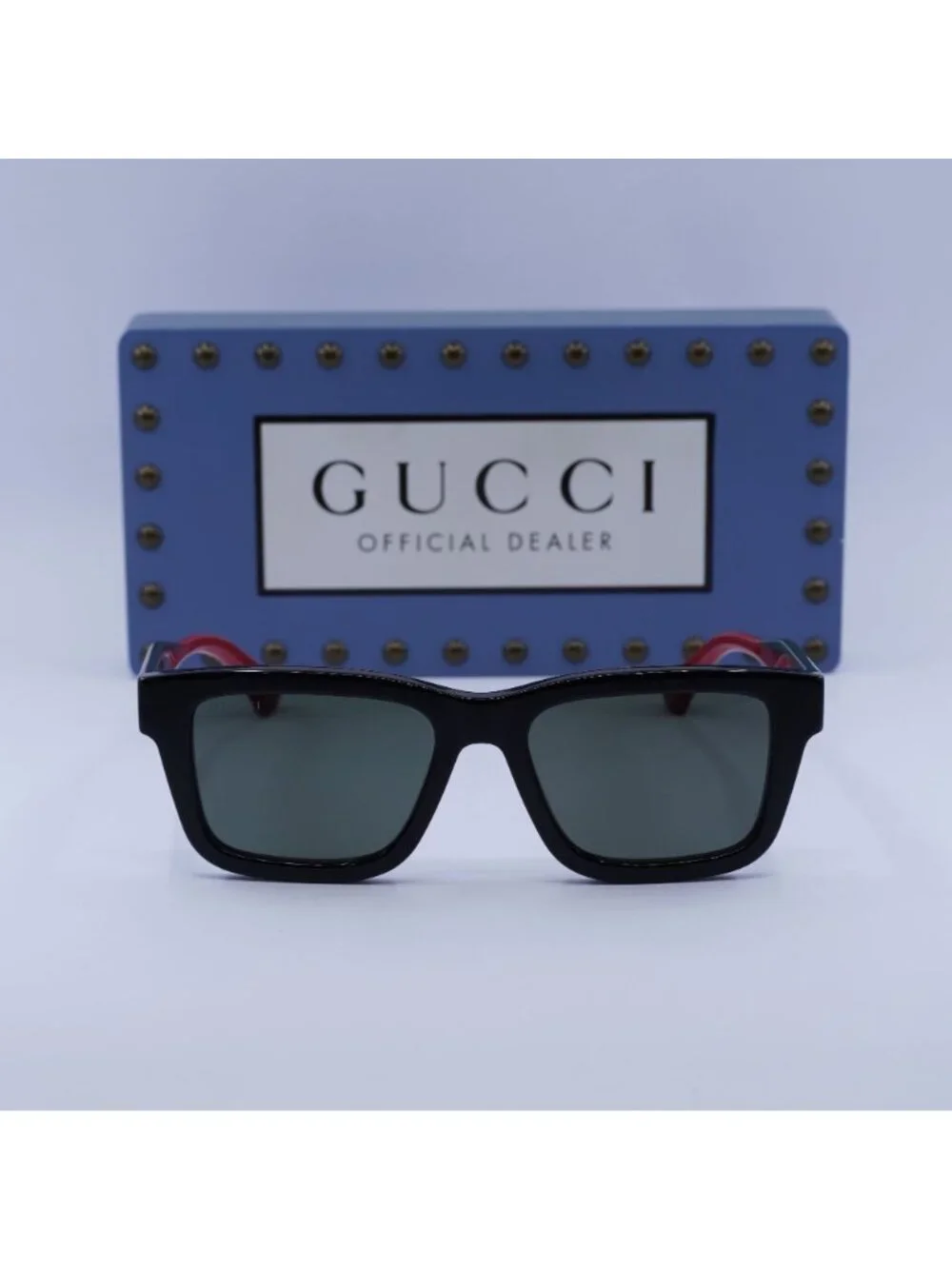 Gucci GG1869S 001 Square Sunglasses - Black / Grey